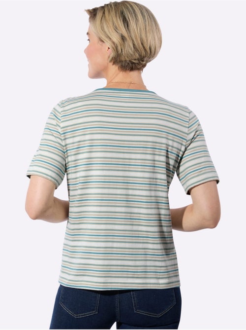 T-shirt Joli Motif à Rayures - Taille Standard - Witt - Kiabi T-shirt Joli Motif à Rayures - Taille Standard - Witt - Kiabi