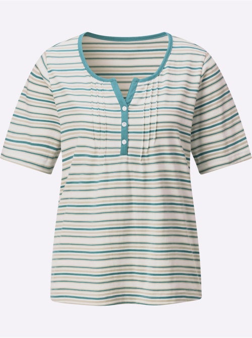 T-shirt Joli Motif à Rayures - Taille Standard - Witt - Kiabi T-shirt Joli Motif à Rayures - Taille Standard - Witt - Kiabi