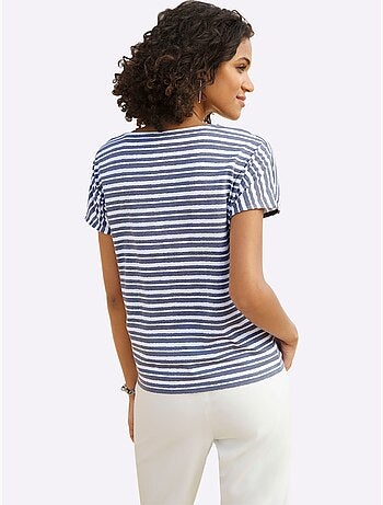T-shirt Joli Motif à Rayures - Taille Standard - Witt