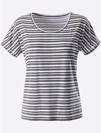 T-shirt Joli Motif à Rayures - Taille Standard - Witt