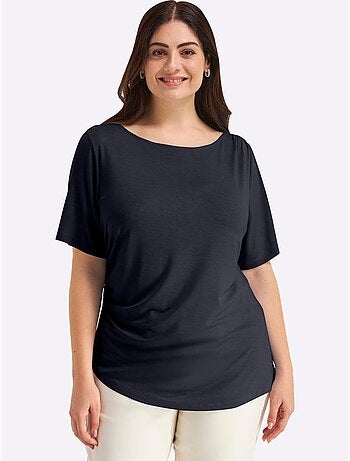 T-shirt Jolies Fronces - Taille Standard - Sheego