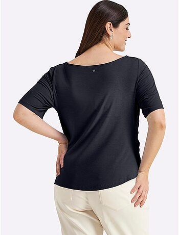 T-shirt Jolies Fronces - Taille Standard - Sheego