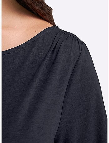 T-shirt Jolies Fronces - Taille Standard - Sheego