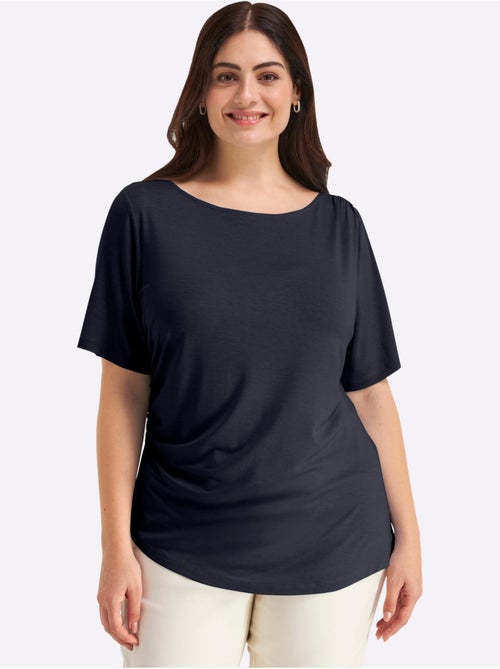 T-shirt Jolies Fronces - Taille Standard - Sheego - Kiabi