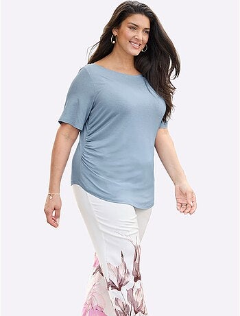 T-shirt Jolies Fronces - Taille Standard - Sheego