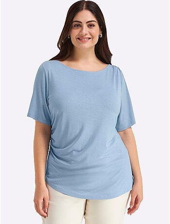 T-shirt Jolies Fronces - Taille Standard - Sheego