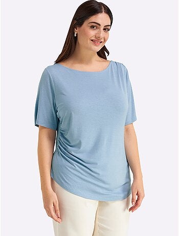 T-shirt Jolies Fronces - Taille Standard - Sheego