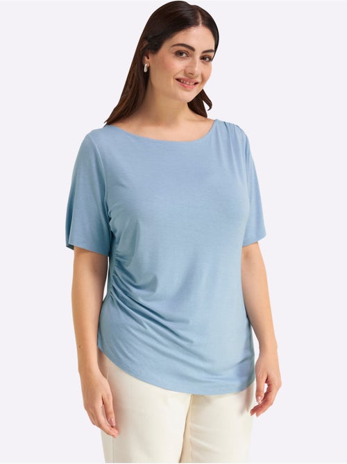 T-shirt Jolies Fronces - Taille Standard - Sheego - Kiabi