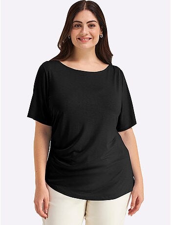 T-shirt Jolies Fronces - Taille Standard - Sheego