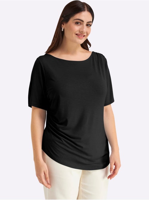 T-shirt Jolies Fronces - Taille Standard - Sheego - Kiabi