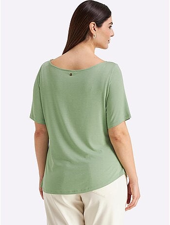 T-shirt Jolies Fronces - Taille Standard - Sheego
