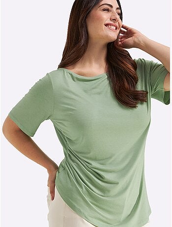 T-shirt Jolies Fronces - Taille Standard - Sheego
