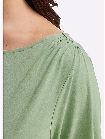 T-shirt Jolies Fronces - Taille Standard - Sheego