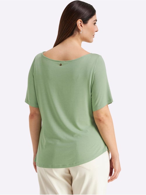 T-shirt Jolies Fronces - Taille Standard - Sheego - Kiabi