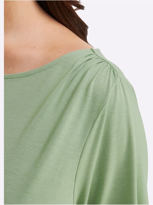 T-shirt Jolies Fronces - Taille Standard - Sheego - Kiabi