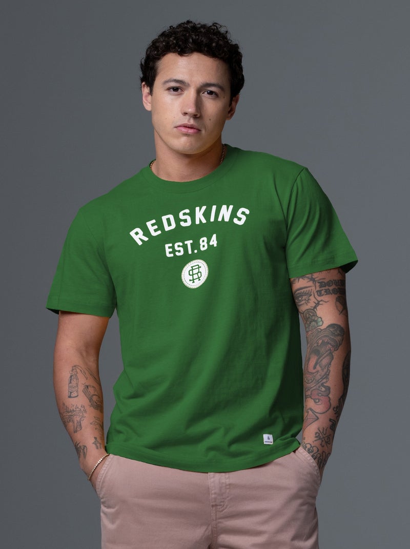 T-shirt  Jonjon Mark Redskins Vert - Kiabi