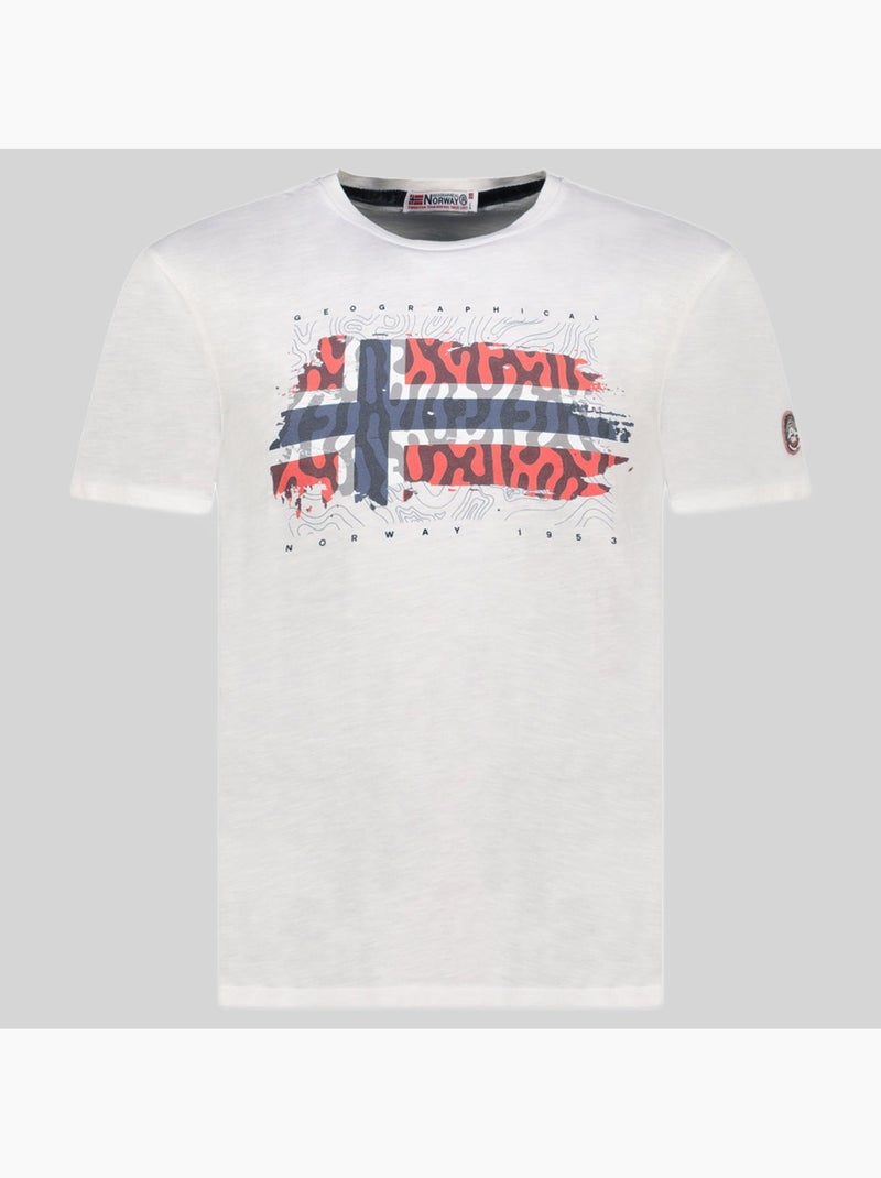 T-shirt jopograph – geographical norway Blanc - Kiabi