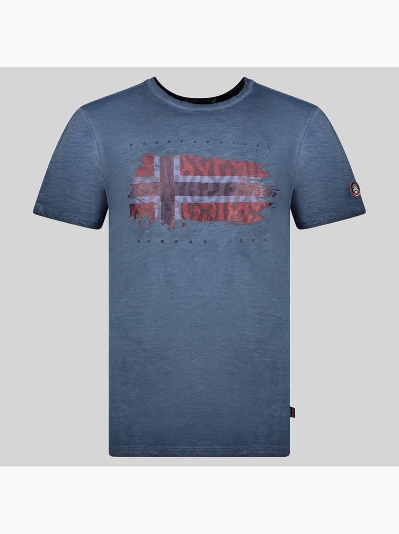 T-shirt jopograph – geographical norway Bleu marine - Kiabi