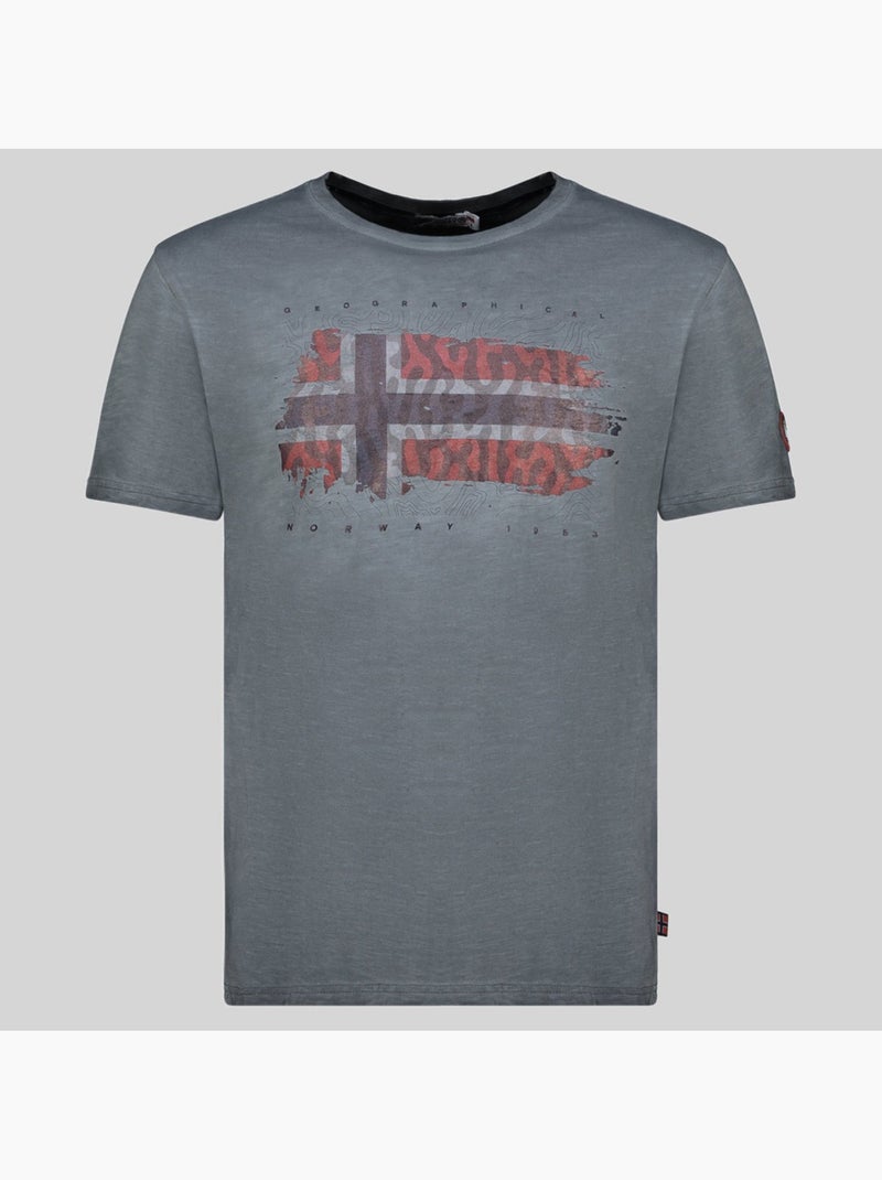 T-shirt jopograph – geographical norway Gris foncé - Kiabi