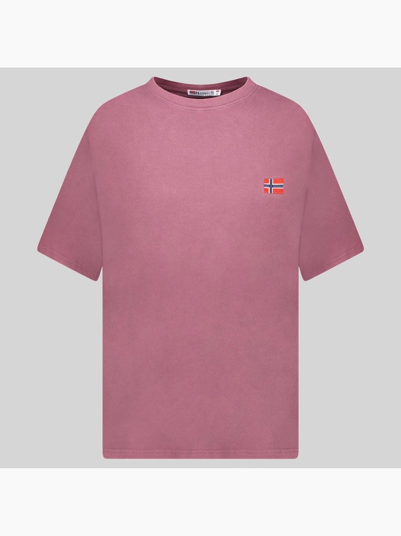 T-shirt joversize – geographical norway Bordeaux - Kiabi