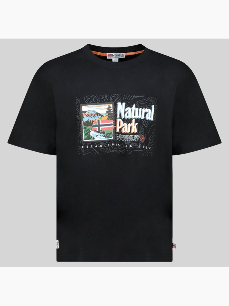 T-shirt jpark – geographical norway Noir - Kiabi