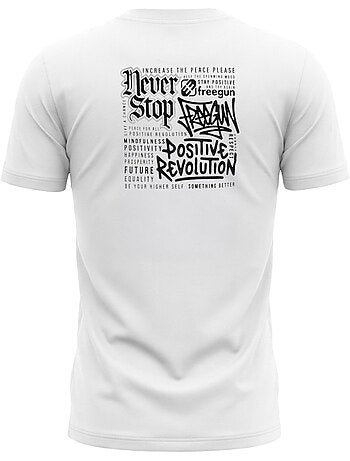 T-shirt junior en coton 140gsm imprimé devant et dos bony freegun