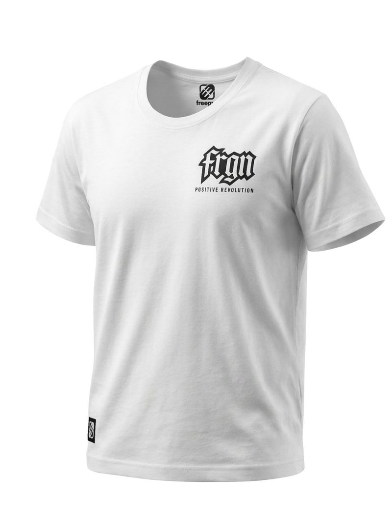 T-shirt junior en coton 140gsm imprimé devant et dos bony freegun Blanc - Kiabi