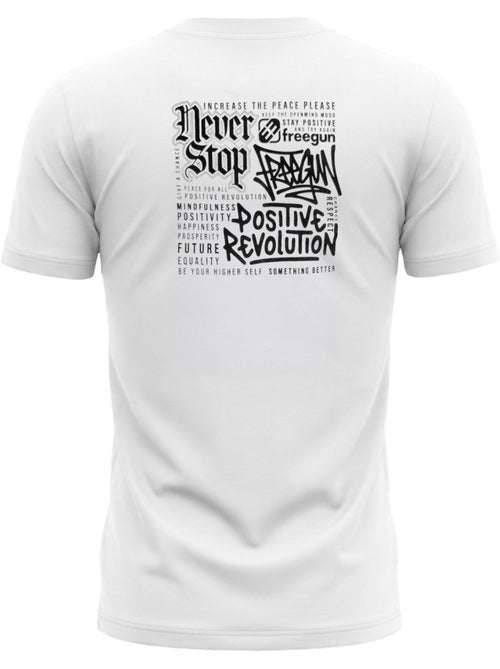 T-shirt junior en coton 140gsm imprimé devant et dos bony freegun - Kiabi T-shirt junior en coton 140gsm imprimé devant et dos bony freegun - Kiabi