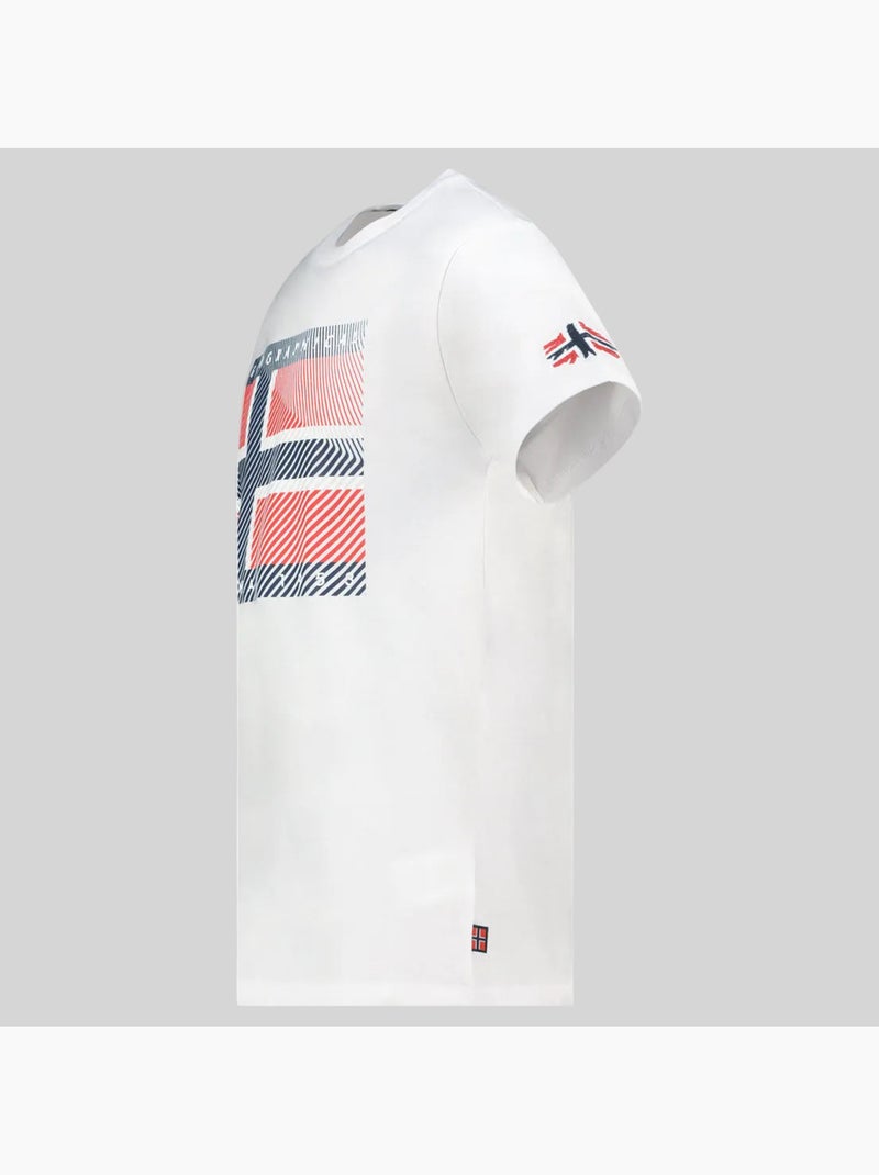 T-shirt junter – geographical norway Blanc - Kiabi