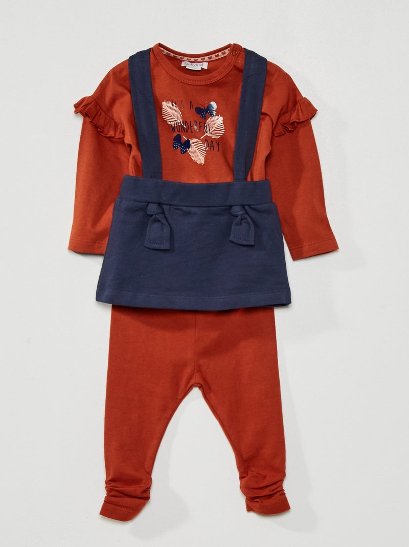 Ensemble Nuit Fille KCDING - T-shirt Manches Courtes Et Short à Bretelles - Tenue Confortable Printemps/Été