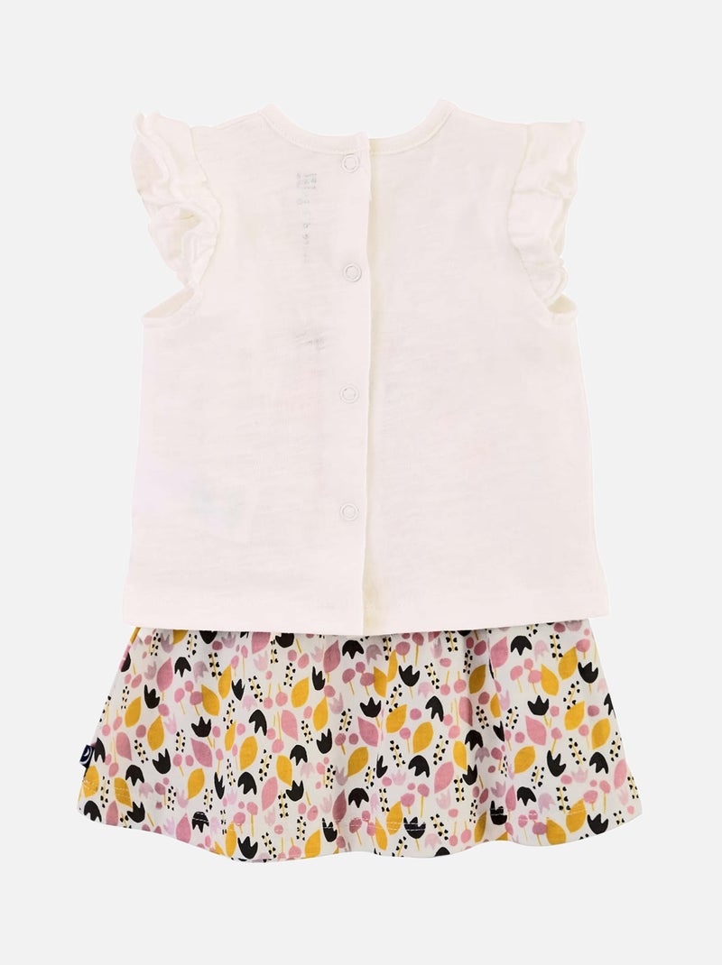 T SHIRT + JUPE MODELE CATHERINE Beige - Kiabi