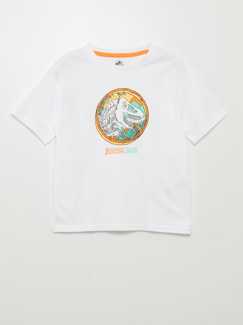 T-shirt 'Jurassic Park' Blanc - Kiabi