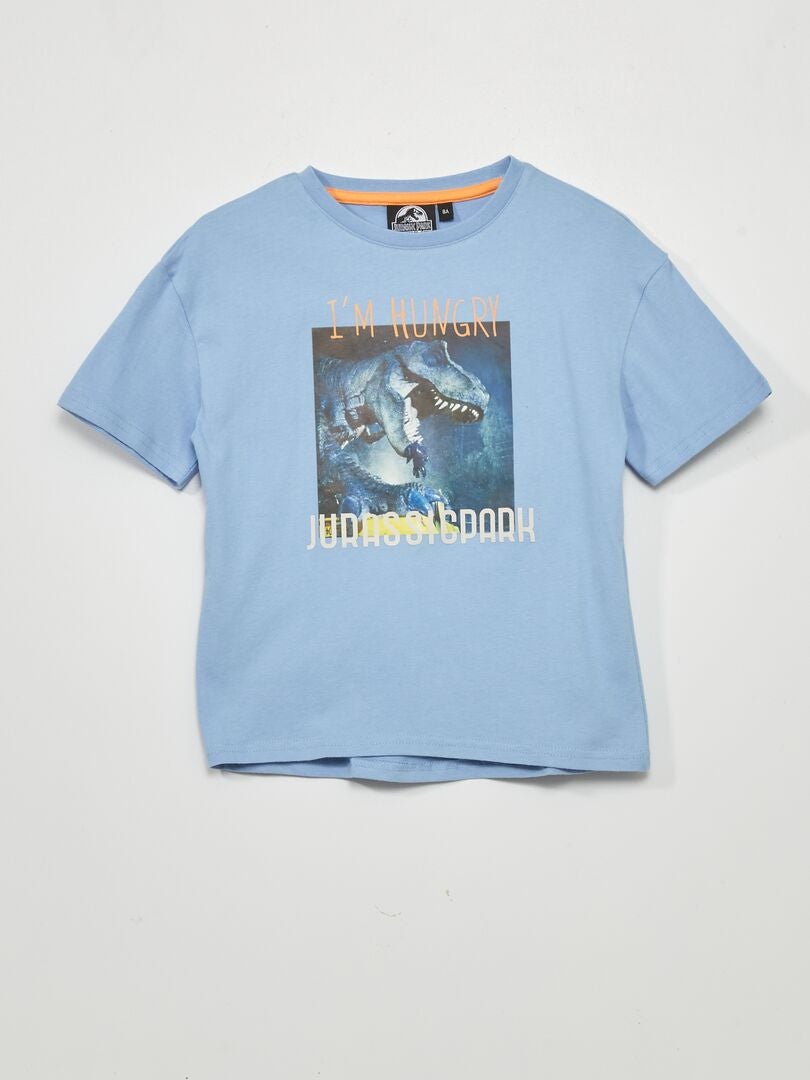 T-shirt 'Jurassic Park' Bleu - Kiabi
