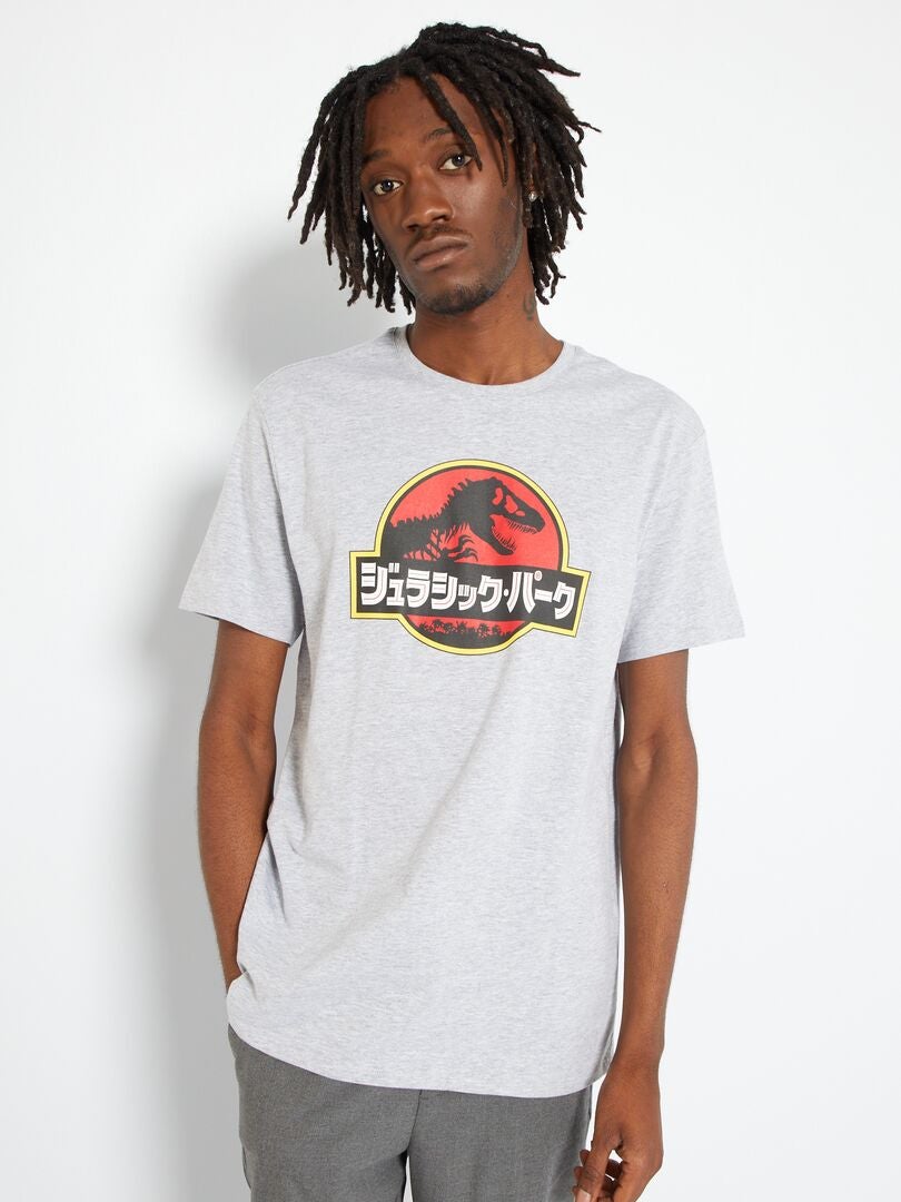 T-shirt 'Jurassic Park' en jersey Gris - Kiabi
