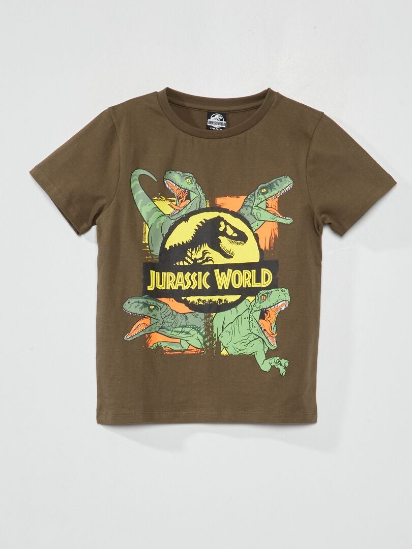 T-shirt 'Jurassic Park' en jersey kaki - Kiabi