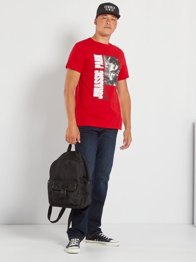 T-shirt 'Jurassic Park' en jersey Rouge - Kiabi
