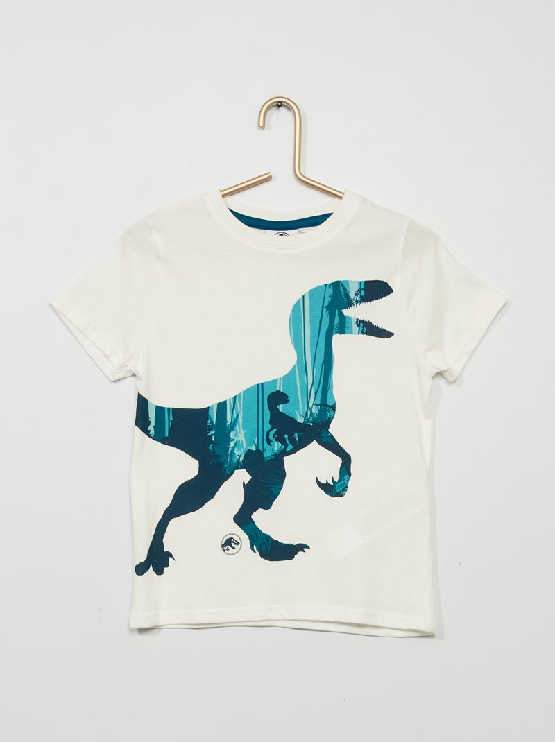 T-shirt 'Jurassic World' Blanc - Kiabi