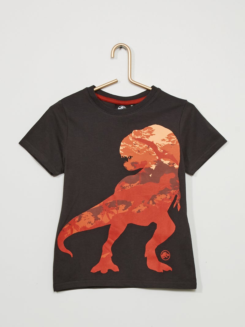 T-shirt 'Jurassic World' Gris - Kiabi
