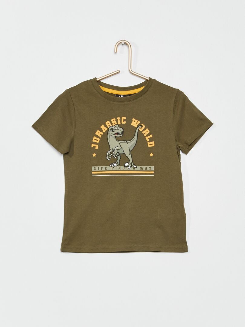 T-shirt 'Jurassic World' Kaki - Kiabi
