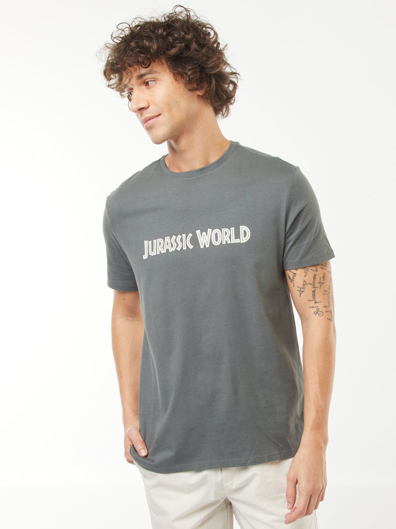 T-shirt 'Jurassic World' manches courtes Vert - Kiabi