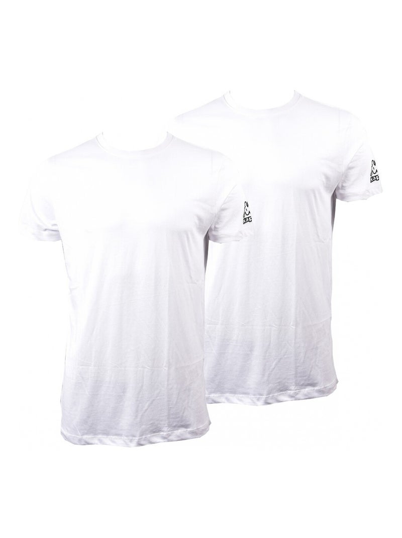 T Shirt KAPPA - Pack de 2 Blanc Blanc - Kiabi