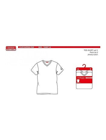T Shirt KAPPA - Pack de 2