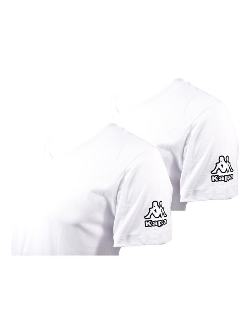 T Shirt KAPPA - Pack de 2 Blanc - Kiabi