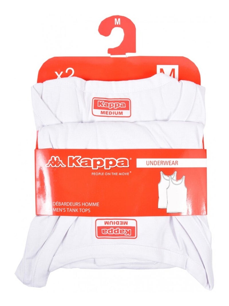 T Shirt KAPPA - Pack de 2 Blanc nacré - Kiabi