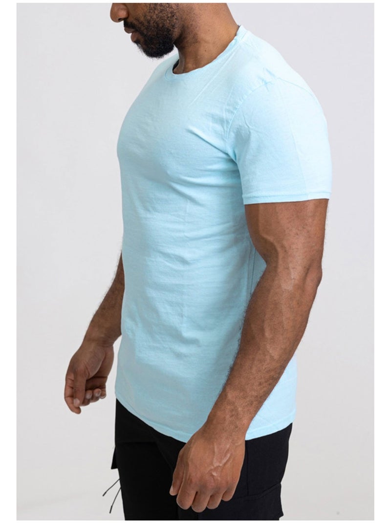 T-Shirt Kebello Bleu ciel - Kiabi