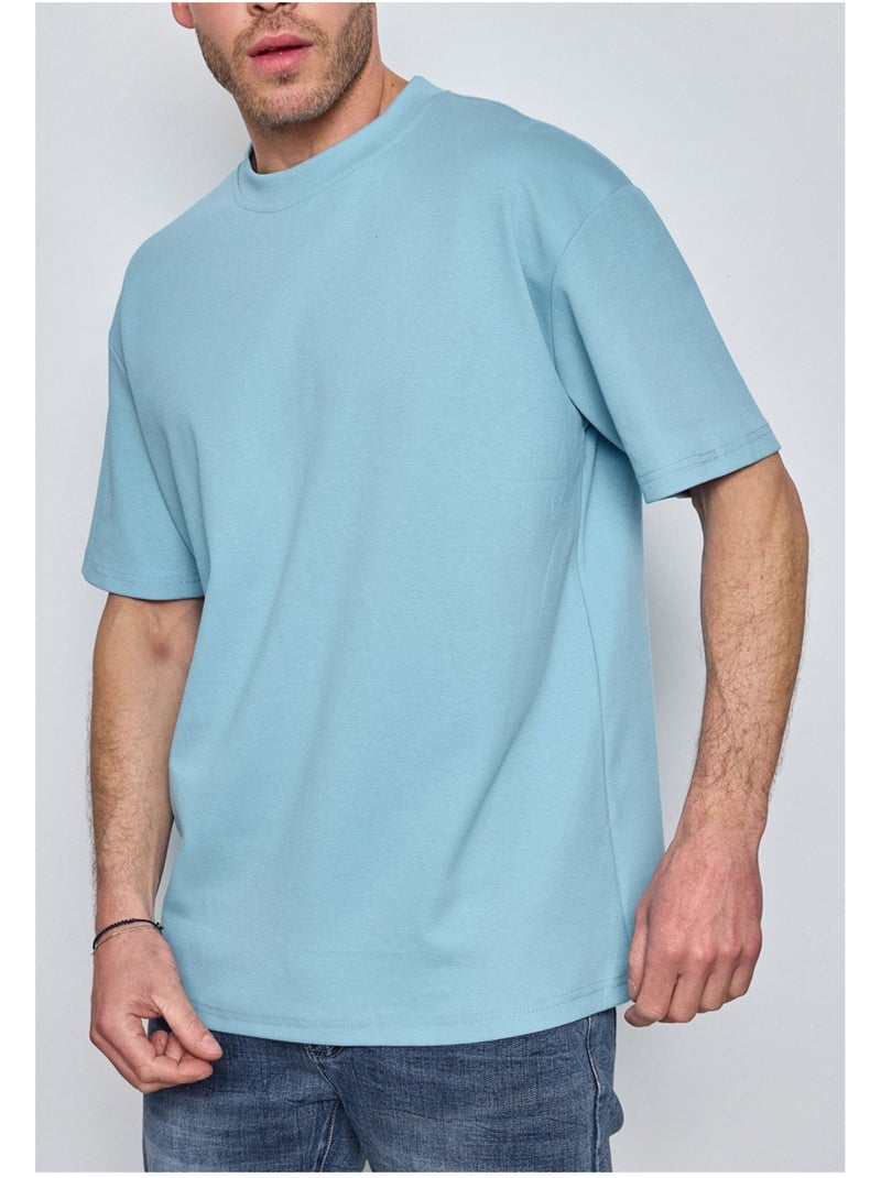 T-Shirt Kebello Bleu ciel - Kiabi