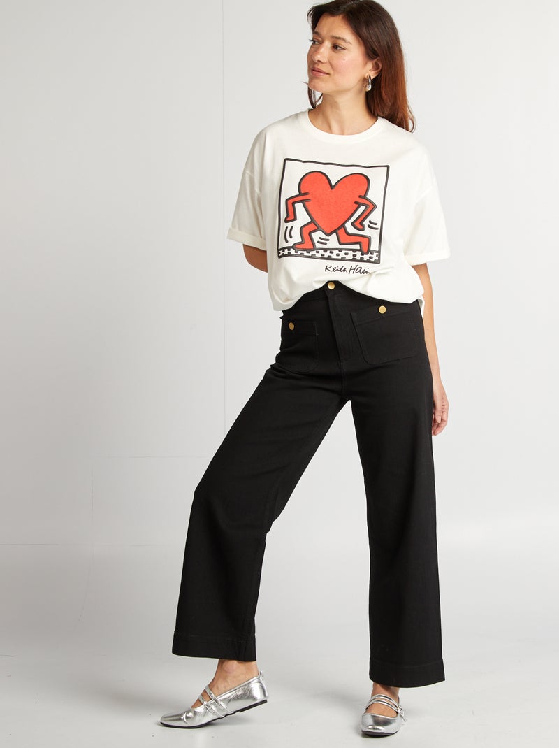 T-shirt 'Keith Haring' - Saint-valentin blanc - Kiabi