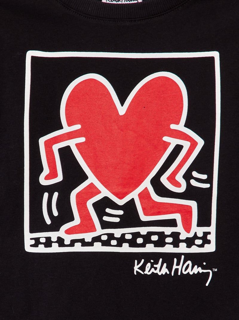 T-shirt 'Keith Haring' - Saint-valentin noir - Kiabi