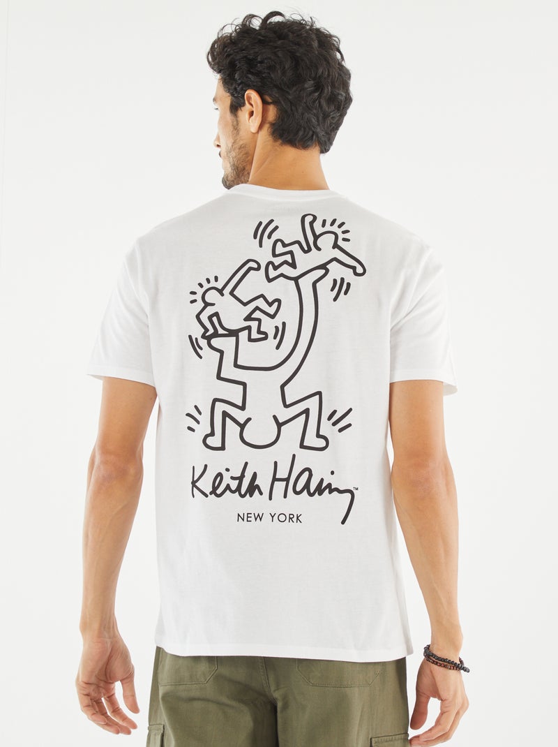 T-shirt 'Keith Haring' manches courtes blanc - Kiabi