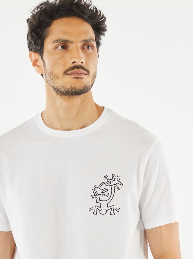 Sweat-shirt Femme Keith Haring Blanc Graphique - Taille 2XS - Bon état
